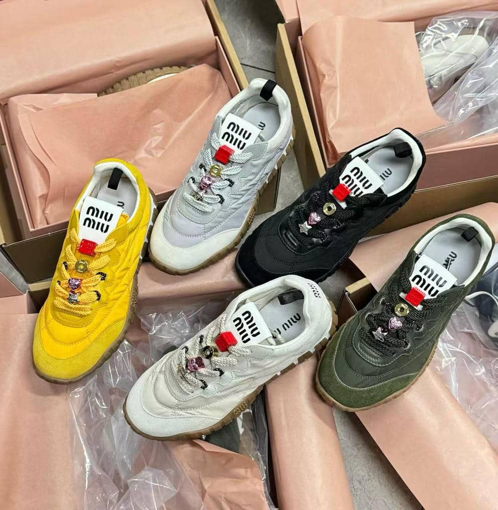 Miu Miu tire sneakers